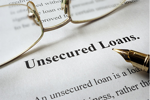 Peer to peer loans are unsecured